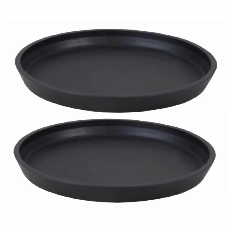 DreamPatio Fiberstone Round Saucer (Pair of 2)