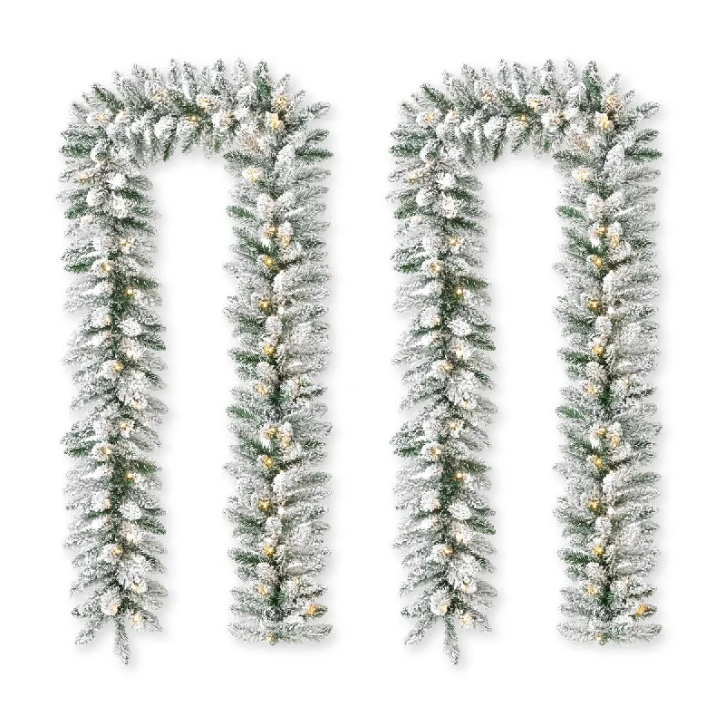 Snow Flocked Garland