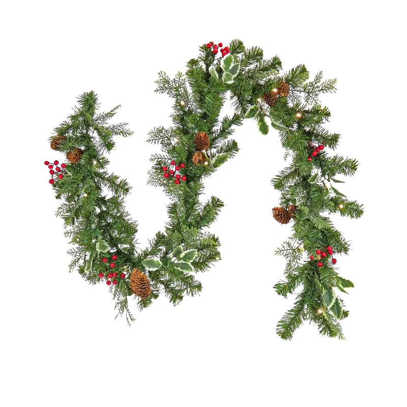 National Tree Company 6 ft. Christmas Joy Pre-Lit Garland - 6 ft