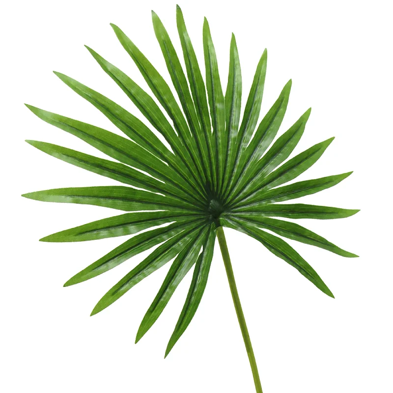 Set of 3 Artificial Fan Palm Leaf Stem Tropical Plant Greenery Foliage 20in - 20" L x 12" W x 0.5" DP